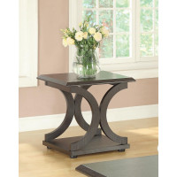 Coaster Furniture 703147 C-shaped Base End Table Cappuccino